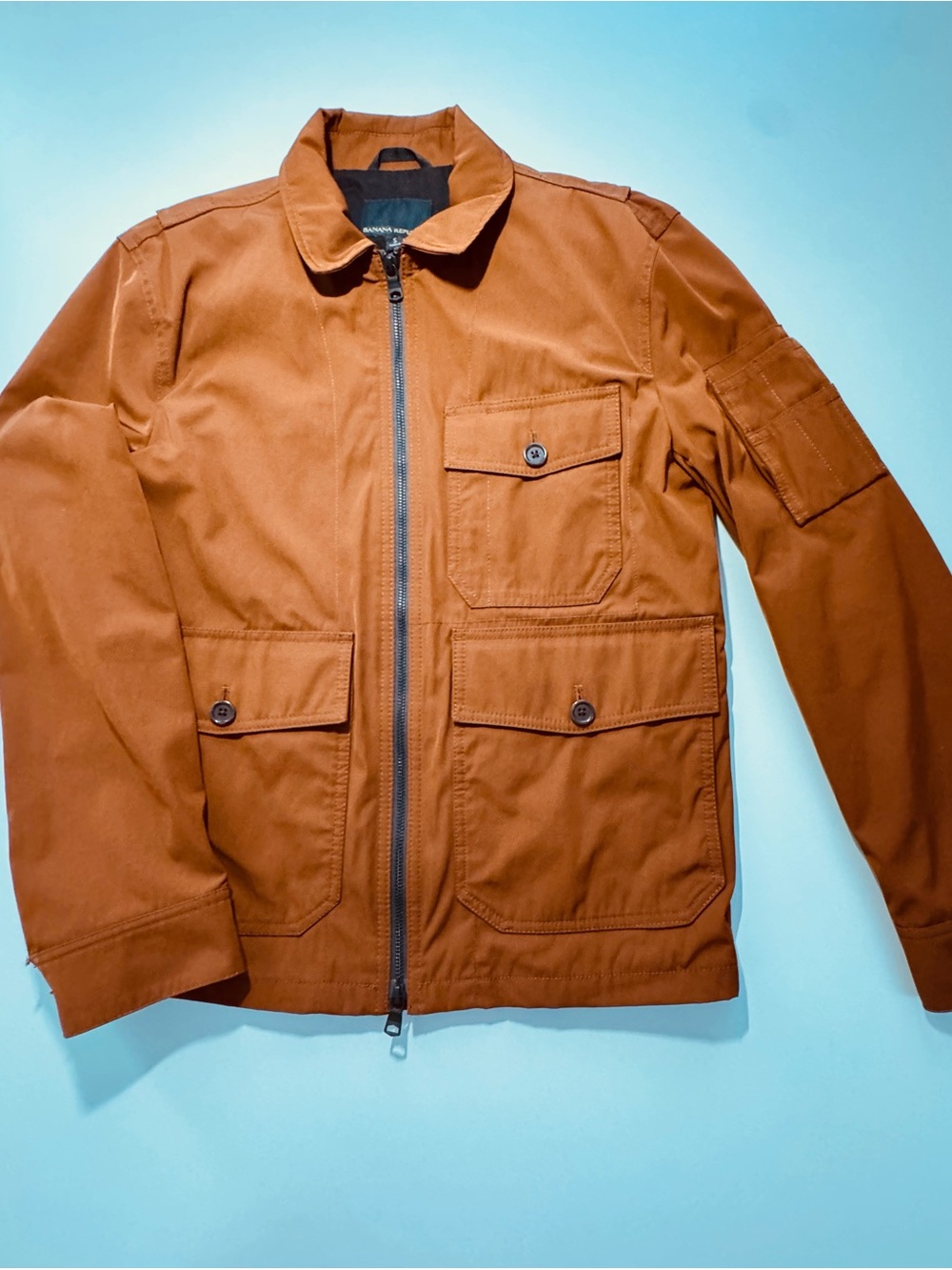 Banana Republic Men's Rust Brown Military Field Jacket